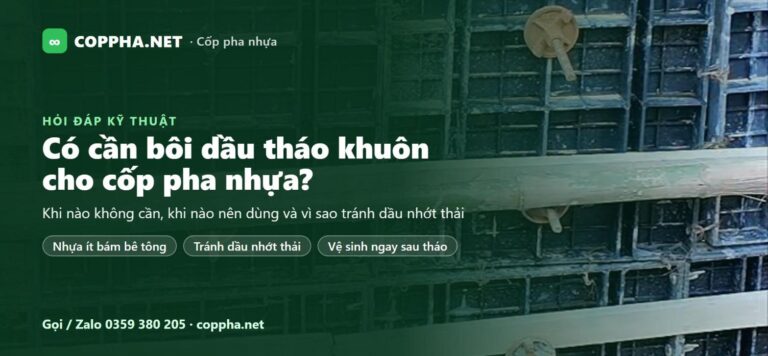 Chất tháo khuôn cốp pha nhựa – thẻ thông tin kỹ thuật của COPPHA.NET