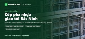 Cốp pha nhựa Bắc Ninh, COPPHA.NET giao từ kho Đan Phượng, Hà Nội