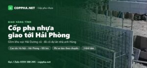 Cốp pha nhựa Hải Phòng – thẻ thông tin giao hàng của COPPHA.NET