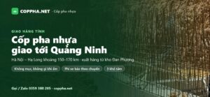 Cốp pha nhựa Quảng Ninh – thông tin giao hàng từ kho Đan Phượng của COPPHA.NET